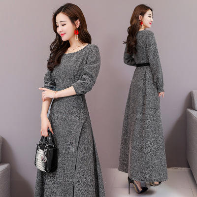 CQ BX981潮流时尚连衣裙圆领长款简约 商品图1