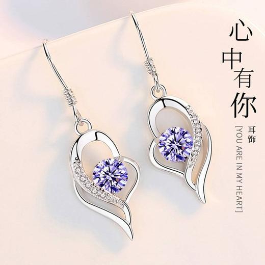 SY-白铜耳环耳钩超仙网红款超闪钻石耳饰 XCX 商品图0