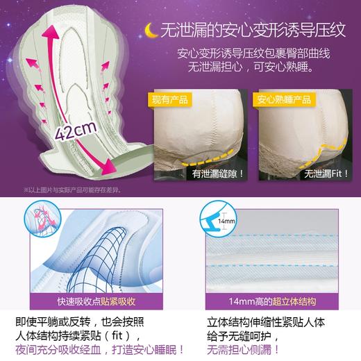 韩国lG贵爱娘韩方卫生巾夜用33cm12P 商品图2