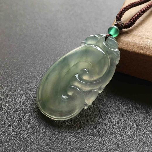 冰种飘花翡翠大如意 商品图2