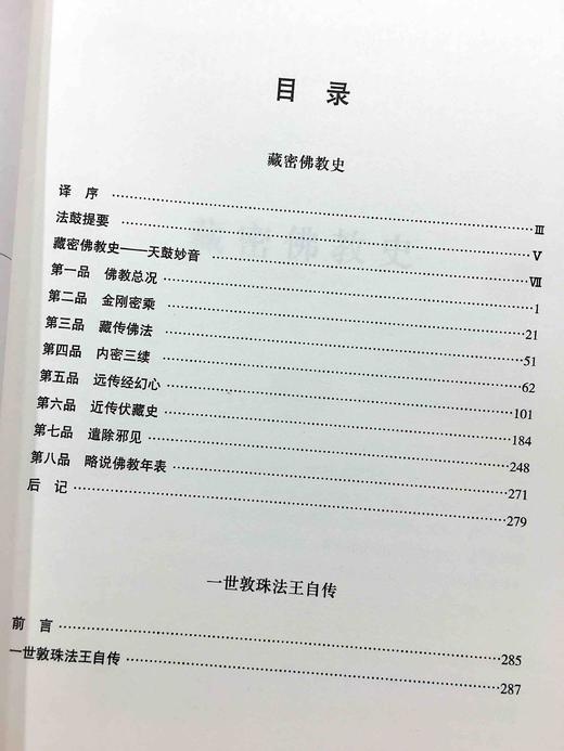 藏密佛教史 第二世纪敦珠法王著；索达吉译 一世顿珠法王自传 商品图3