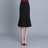 SX-924秋冬时尚新款弹力高腰半身裙中长包臀裙 商品缩略图3