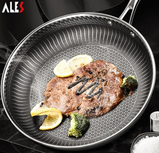 【煎锅】爱乐仕平底锅不粘锅煎锅304不锈钢 商品图1