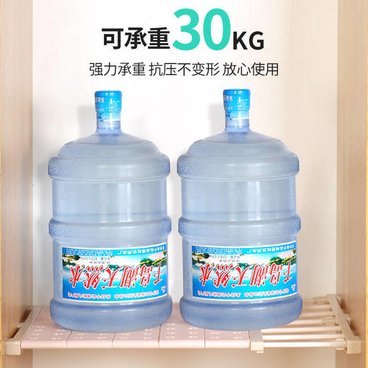 衣柜伸缩分层隔板免钉宿舍收纳架衣橱柜子隔层置物架。 商品图2