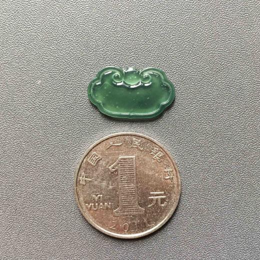 高冰种晴水绿雪花棉翡翠如意 商品图2