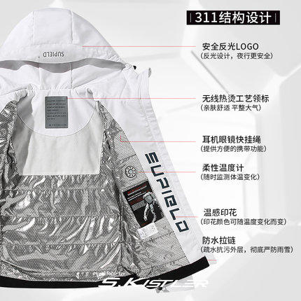 Supield素湃黑科技蓝奇热宇航气凝胶修身保暖棉服冬季外套女 商品图2