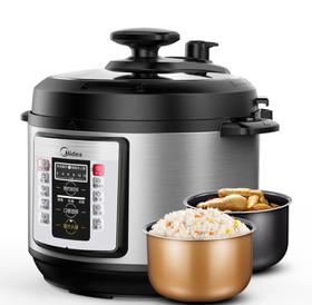【高压锅】*美的CD5026P电压锅双胆5L智能高压锅电饭煲