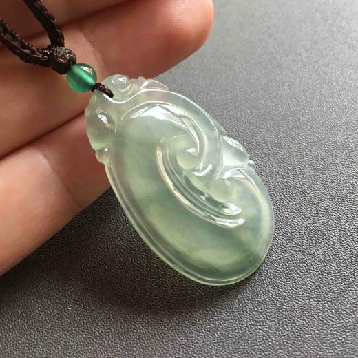 冰种飘花翡翠大如意 商品图5
