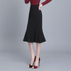 SX-924秋冬时尚新款弹力高腰半身裙中长包臀裙 商品缩略图1