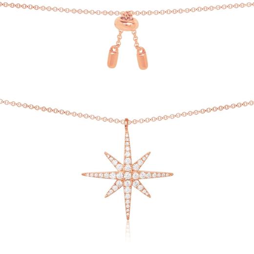 双11【香港直邮】法国 APM Monaco 玫瑰金星星项链 RP9606OX 商品图0