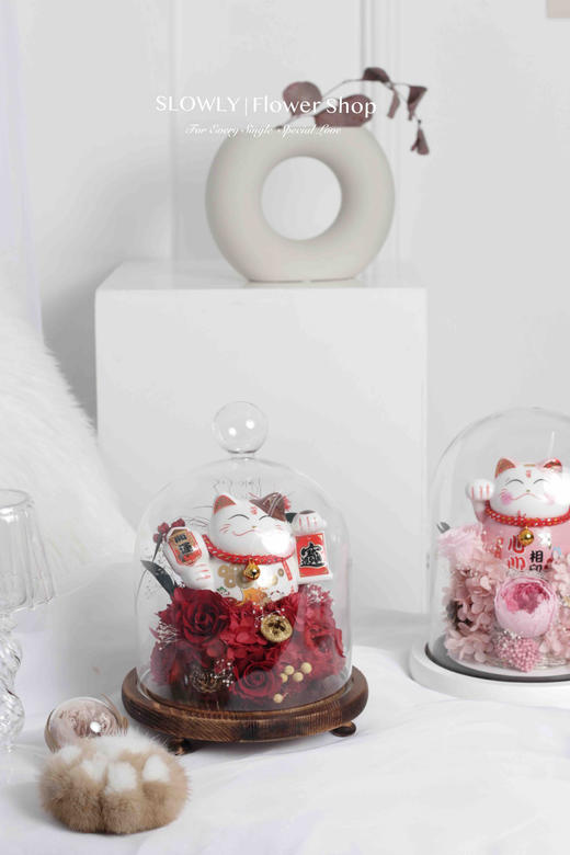 招财猫永生花 商品图2