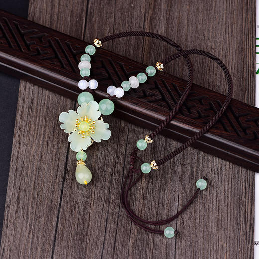 CZYH-066原创手工编织项链女复古风吊坠挂 商品图3