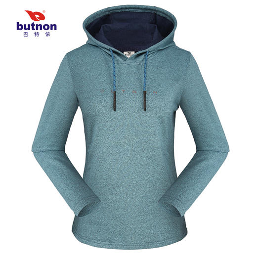 巴特侬2019秋冬新款女卫衣针织有帽长袖外套女休闲上衣男女同款9702 商品图3