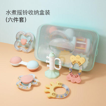 【磨牙玩具】婴儿牙胶摇铃玩具 0-12个月宝宝 商品图0