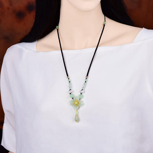 CZYH-066原创手工编织项链女复古风吊坠挂 商品图2