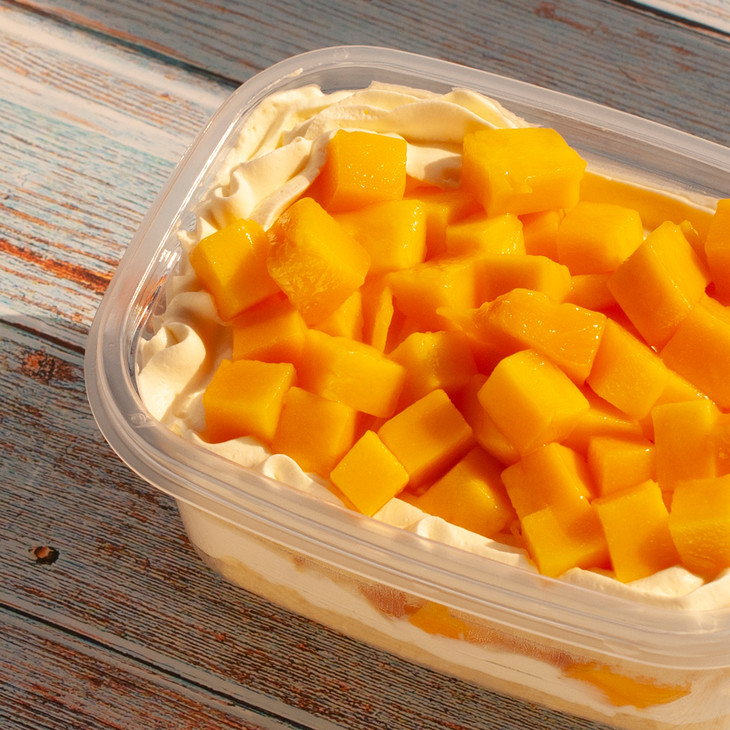 芒果戚风盒子蛋糕