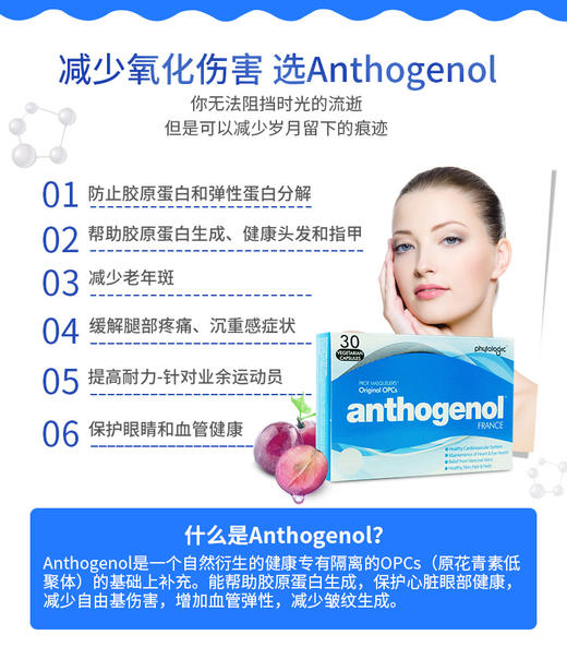 【澳洲直邮】澳洲Anthogenol月光宝盒葡萄籽精华胶囊30粒JPY带授权招加盟代理 商品图6