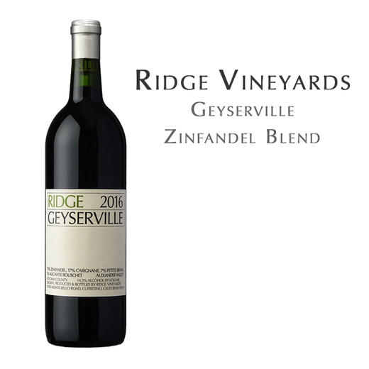 瑞园盖世泉红葡萄酒，美国 索诺玛海岸  Ridge Geyserville Zinfandel Blend, USA Sonoma County 商品图0