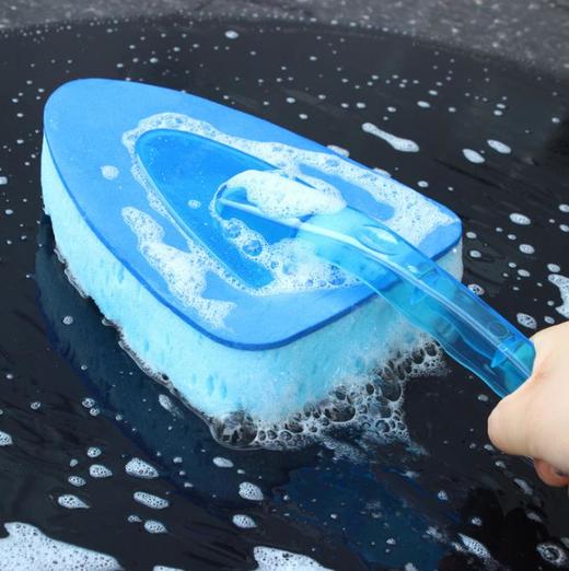 【清洁工具】。车太太汽车清洁用品三角海绵擦吸水强易起泡刷车洗车工具 商品图1
