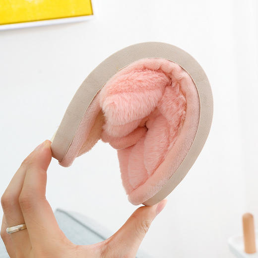 秋冬家居 蝴蝶结棉拖鞋 卧室保暖 简约毛绒拖鞋 防滑耐磨 情侣拖鞋 商品图2