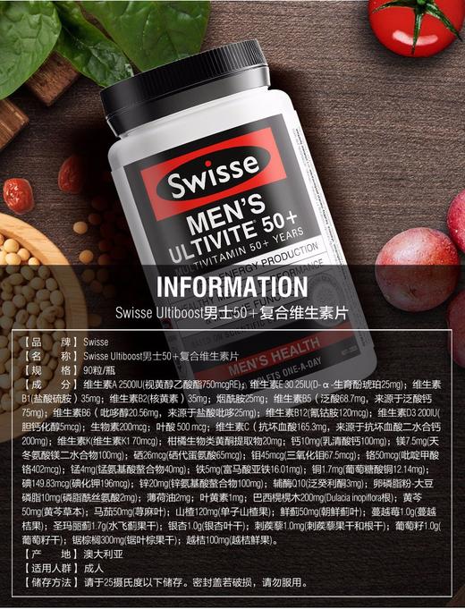 合生元版Swisse男性复合维生素 120片JPY带授权招加盟代理 商品图4