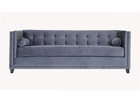 NS家居nsfurniture软包拉点布艺三人位沙发NSSF-5158B-60