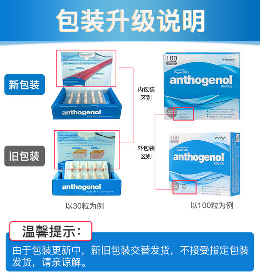 【澳洲直邮】澳洲Anthogenol月光宝盒葡萄籽精华胶囊30粒JPY带授权招加盟代理 商品图1