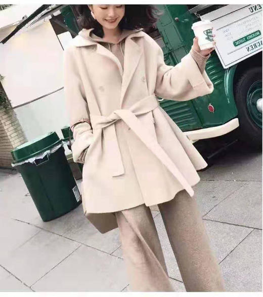 裁缝学苑 AG05女士中长款毛呢外套1:1实物服装纸样剪图纸牛皮纸样 商品图0