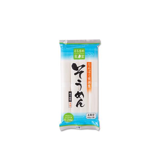 日本进口蚕豆食堂低蛋白乌冬面宽挂面肾脏病CKD和PKU专用食品320g 商品图1