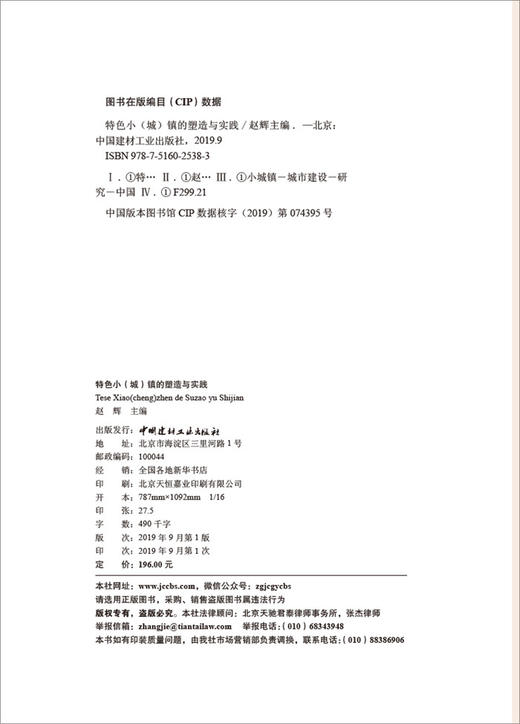 【正版现货】特色小(城)镇的塑造与实践  赵辉著  中国建材工业出版社 商品图5