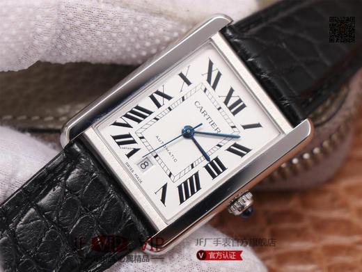 A8卡地亚CARTIER TANK SOLO 超薄男士腕表，采用2892机芯并精细打磨，寸参数均与原装一致，直径31X40.8mm 厚度7.80mm。美洲鳄鱼皮 商品图3