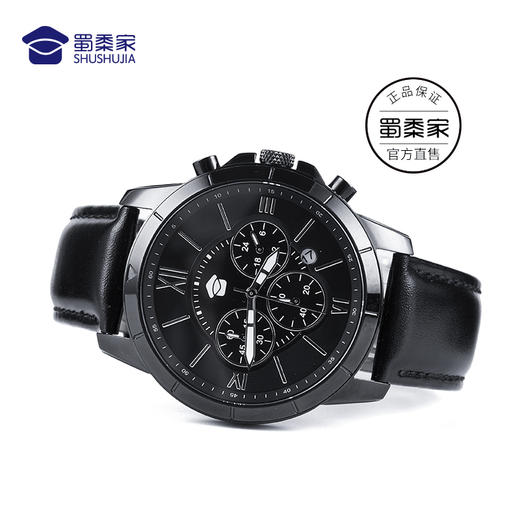  本品新疆西藏不发货【时光机真皮多功能手表】为你记录每一分每一秒的时光流逝 商品图1