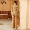 IWY/后开叉衣摆西服焦糖色西装套装女正装OL工作服职业装193028C1+P3-1 商品缩略图4