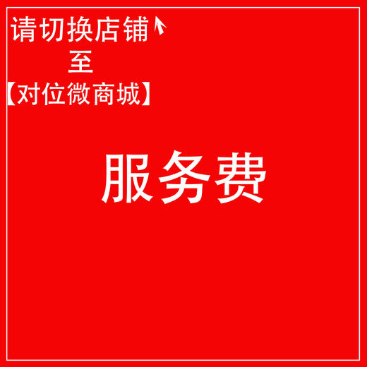 服务费 商品图0