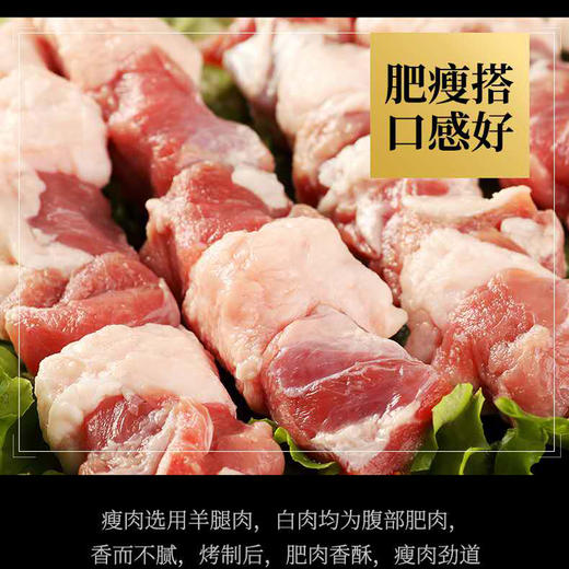 新疆烤肉串 尉犁鲜红柳柳罗布羊肉串 商品图1