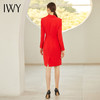 IWY/红色修身连衣裙中长款裙子194035Q1-R 商品缩略图4