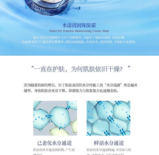 【韩国直邮】su:m37°/苏秘水漾清润 长效保湿霜【一个身份证一个订单】JPY带授权招加盟代理 商品图3