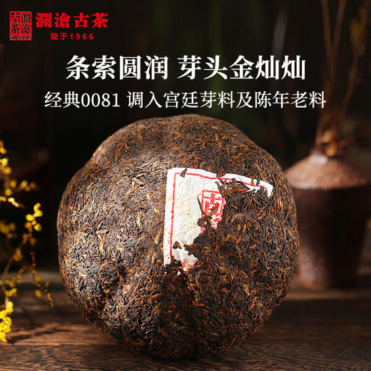 澜沧古茶 2018年八壹金瓜八一普洱茶熟茶茶叶送礼盒500g 商品图1