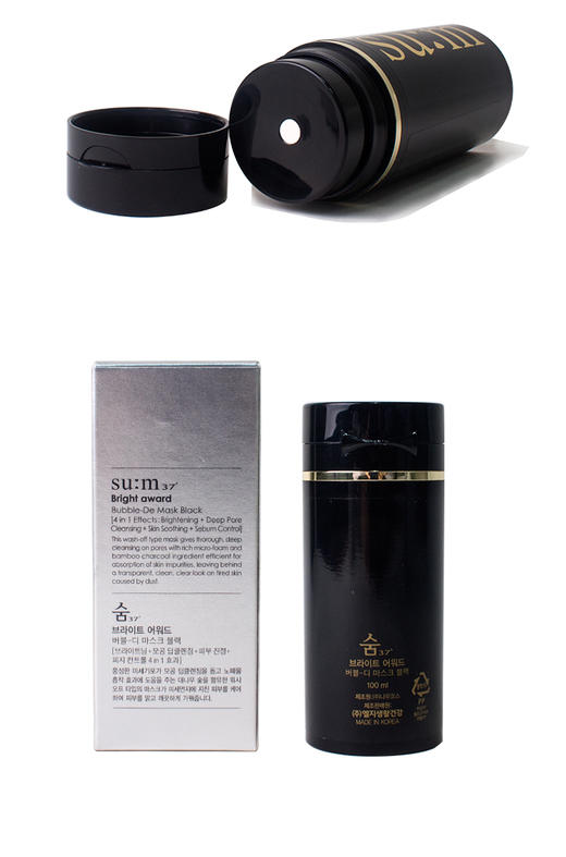 【韩国直邮】su:m37°/苏秘 黑泡泡面膜 100ml【一个身份证一个订单】JPY带授权招加盟代理 商品图8