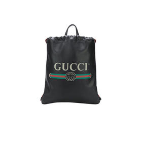 GUCCI 古驰 男包牛皮GG印花手提双肩两用抽绳购物袋 516639 0GCBT 8163