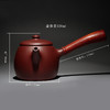 工夫茶具.宜兴名家全手工紫砂壶.原矿紫泥巨轮侧把壶泡茶壶 商品缩略图2
