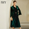 IWY/墨绿色西装套装女丝绒西服套裙百褶裙高端职业装194003C1+S9697-G-1 商品缩略图0