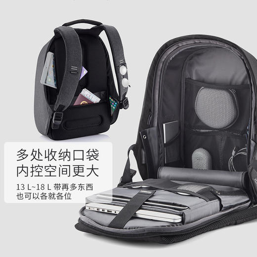 XDDESIGN防盗背包﻿Bobby Hero双肩出差旅行商务电脑包 商品图7