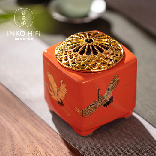 【莺歌烧旗舰店】 四方桔地祥鹤 蓝牙音箱 商品图0
