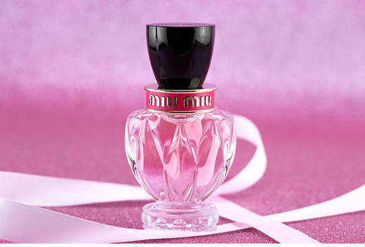 春季献礼miumiu缪缪2019新款5代twist限量香水粉瓶黑盖edp50ml