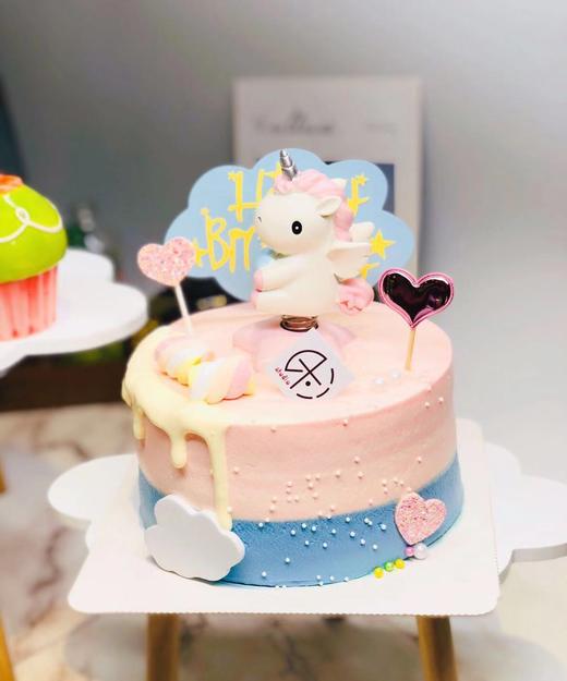 6-8寸 q版独角兽 - 333手工蛋糕