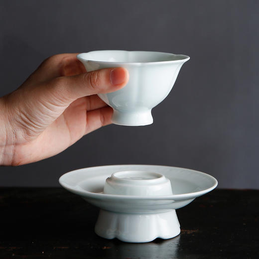玉瓷茶盏手工主人杯 商品图2