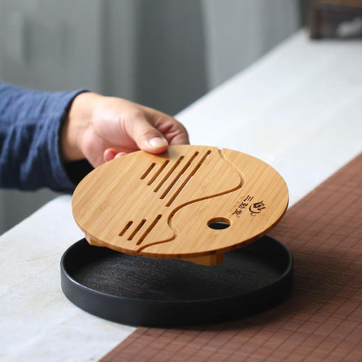 茶盘.竹缘山水（小黑） 商品图2
