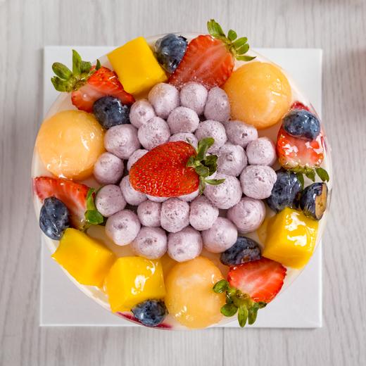 蓝颜知己下午茶 5寸 直径约12.5cm 无生日帽和生日蜡烛 配刀叉碟 商品图1