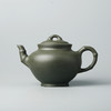 功夫茶具.宜兴名家手工紫砂壶.原矿民国绿笑樱竹节壶 商品缩略图1